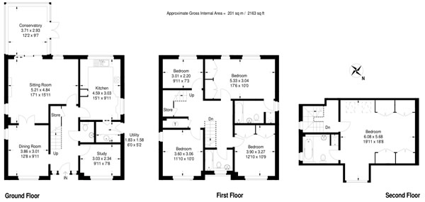 floor plan of large property