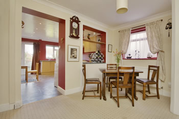 View of a dining room