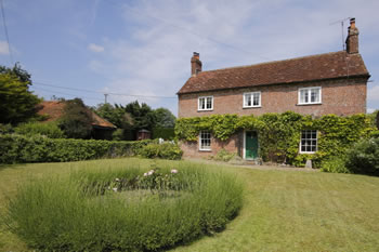 photograph of large farmhouse