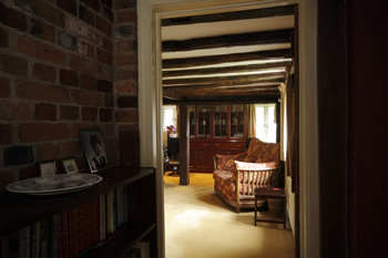 Hallway and living room